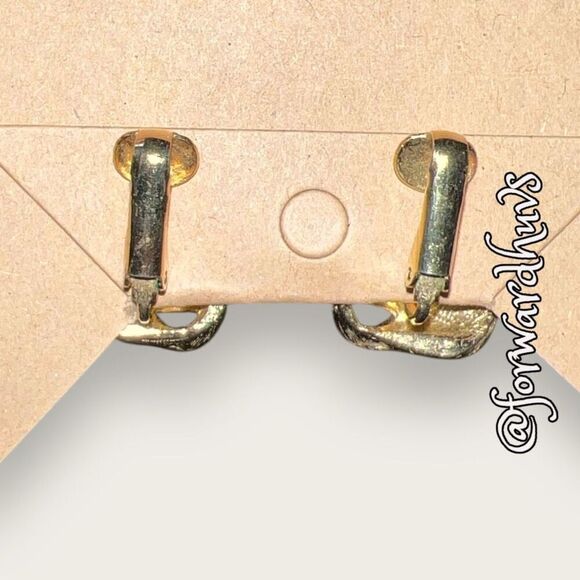 Gold Tone Non-Pierced Clip-On Earrings - Picture 7 of 9